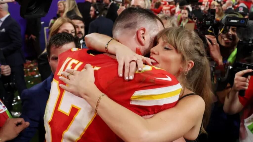 Travis Kelce and Taylor Swift Super Bowl