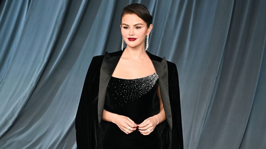 Selena Gomez with Black Dress