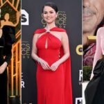 collage of taylor swift outfits