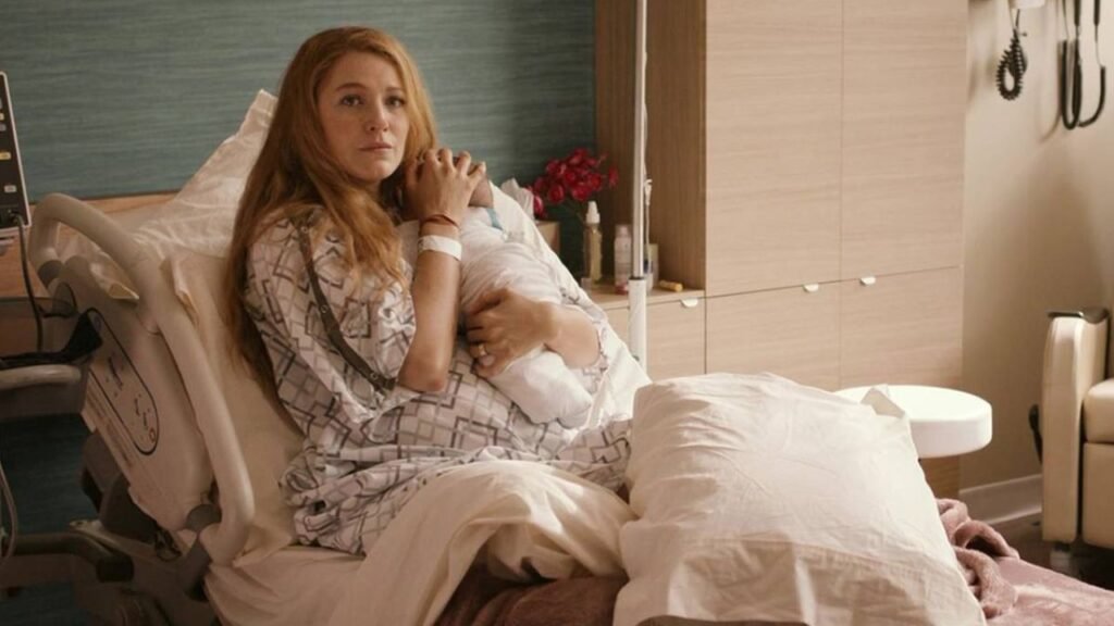 Blake Lively Lily Bloom hospital scene