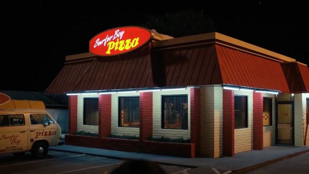 Stranger thing Surfer Boy Pizza california
