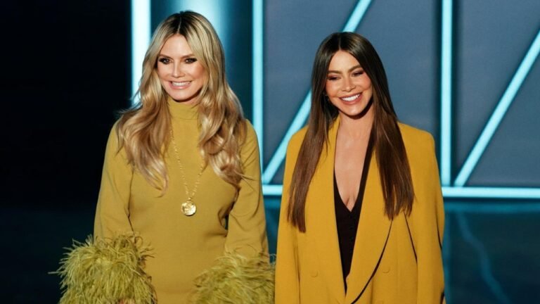 sofia vergara wearing project runway look